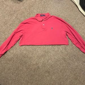 Vintage cropped Ralph Lauren Collar button down shirt